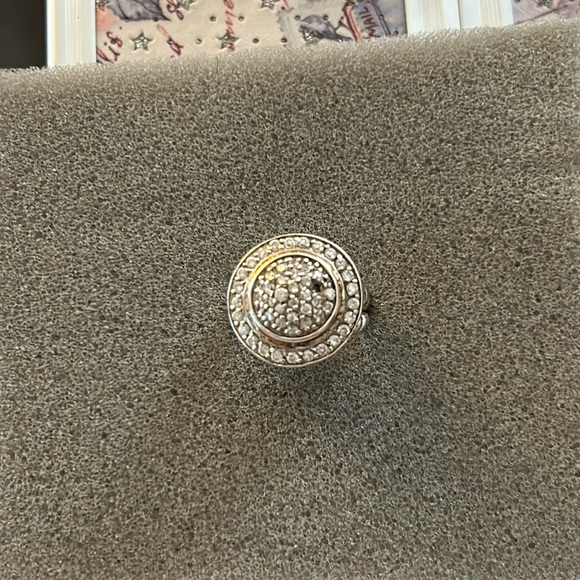 Jewelry - Sterling silver ring with cubic zirconia stones